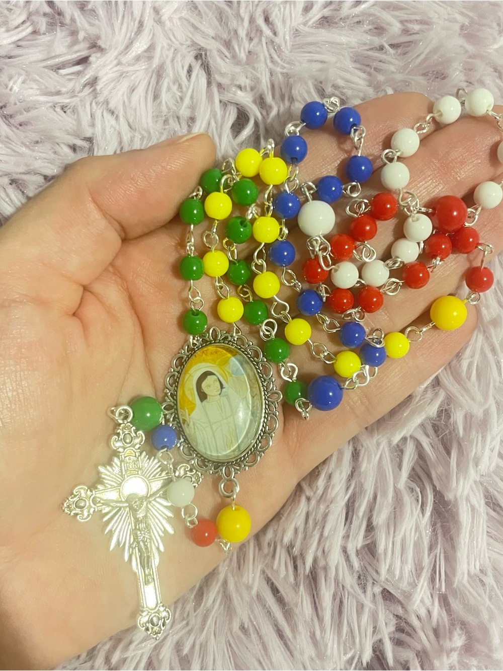 Multicolor Beaded Missionary Rosary| rosario de missionarios